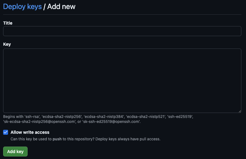 GitHub Deploy Keys